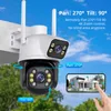 telecamere di sorveglianza wifi 4k telecamera di sicurezza wireless esterna impermeabile doppia lente protezione di sicurezza icsee ip camera ai track