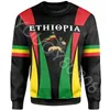 Heren Hoodies Afrikaanse Kleding Ethiopische Judah Leeuw Ronde Hals Sweatshirt - Drievoudige Stijl Casual Trui Vintage Harajuku Kleding Jas