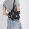 Schultaschen Gothic Punk Y2K Metall Schmetterling Anhänger Rucksäcke für Teenager Mädchen Harajuku Schultaschen Kawaii Damen Umhängetaschen 230803