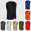 Men's Vests Men Multi-Pocket Classic Waistcoat Casual Sleeveless Jacket Plus Size Slim Fit Outerwear Male Clothes Pographer Tactical Vest 230803