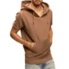 Mens Hoodies Sweatshirts Summer Fashion Pullover Sports Leisure Hoodie Loose Short Sleeve Cotton Tshirt 230802