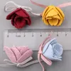 Decorative Flowers 10pcs/lot Diy Hand-made Knitting Thread Flower Children's Headdress Shoes And Headgear Decoration