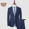 Costumes pour hommes 2023Boutique haut de gamme affaires (costume pantalon) mode et beau décontracté tendance fête britannique robe deux pièces ensemble