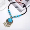 Choker Fashion Halsband för kvinnor Pendant Crystal Feather 2023 Classic rostfritt stål vattendroppskedja Halsband handgjorda