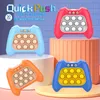 Dekompressionsleksak Quick Push Game Pop Up Fidget Bubble Electronic Light Anti Stress Toys For Adult Child Gift With Box Drop 2023 230802