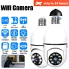 2.4g wifi ampoule caméra de surveillance maison vision nocturne caméra sans fil 1mp cctv vidéo sécurité protection caméra wifi ip moniteur