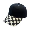 Ball Caps Baseball For Women Cotton Plaid Cap Visors Girl Boy Korean Style Snapback Hats 2023 Men Wide Brim Sun