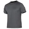 Heren T-shirts Ronde hals Sneldrogend Korte mouwen Mannen Zak Vochtabsorberend Ademend Sportkleding T-shirt Outdoor Tactische Kleding