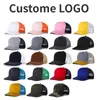 Шариковые шапки индивидуально логотип Hardtop Baseball Cap Men Mens Color Score Sunshade Hat Women Hestable Mesh Gorras Outdoor Snapback Hats