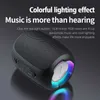 Draagbare luidsprekers Mini Bluetooth -luidspreker Portable geluid Waterdichte buiten draadloze luidspreker met LED -lichtmodi stereo subwoofer luidspreker