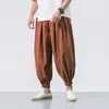 Pantalons pour hommes élégants poches taille moyenne Baggy été hommes pantalons Hip Hop pour Jogging course Fitness
