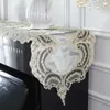 Dammtäckning Piano Cover White Elegant Gold Velvet Table Flag Modern Piano Cloth Tabler Runner Embroidered Piano Cover European Lace Keyboard R230803