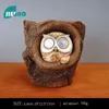 Decorative Objects Figurines Resin Statue Wall Mounted Flower Arrangement Solar Light Owl Abstract ForFigurines Interior Sculpture Room Home Decor 230802