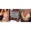 Women's Tanks Camis Full Diamonds Sequins Cami Cropped Fashion Backless Straps camisole Bling s Party Crop Top for Women 230802