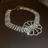 Collier ras du cou KAITIN belle fleur cristal colliers pour femmes brillant strass dames fête mariages bijoux accessoires