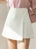 Shorts pour femme taille haute jupe arrivée 2023 été Style coréen couleur unie Allmatch dames Aline pantalon court W1286 230802