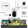 1pc Smart WiFi PTZ Camera with Night Vision and Sensor Alarm - Gardez votre maison en sécurité