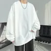 Herren Hoodies Sweatshirts LAPPSTER Y2k Schwarz Harajuku Pullover Koreanische Mode Übergroße Grafik Casual 2000er Jahre Kleidung 230803