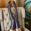 Kadın Çorap Şeker Renkleri Yağ Parlak Uyluk Yüksek Çoraplar Saten Seksi Kutup Dans Kulübü Üzerinde Saten Parlak