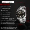 Armbandsur Benyar Mens Watches Mechanical Automatic BB58 Sport klocka för män rostfritt stål vattentätt affär lysande klocka 230802