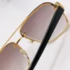 New fashion design pilot sunglasses 0590 metal frame cut lens simple and popular style versatile outdoor uv400 protection glasses