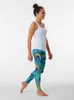 Active Pants Peacock Full chwała 2 legginsy Kobiety Push-Up Leggins for Physical Sports Women