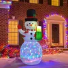 Christmas Decorations 1.5m Giant Inflatable Snowman LED Glowing 1.8m Navidad Inflable Santa Claus Party Year Xmas For Yard