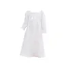 Robes de fille Toddler Girls Cotton SLong Nightgown Pyjamas Loungewear Dress Casual A Line