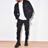 Men's Tracksuits 2023 Men's Overalls Set Casual Streetwear Solid Color Long Sleeve Coat+Leggings Suit 2 Pieces Autumn Luxury Clothing J230803