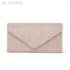 Abendtaschen Abendtaschen 2023 Diamant Bling Clutch Hochzeit Abendessen Geldbörsen Mode Geldbörse mit Kette 3 Farben Mini Party Z230803