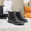 Дизайнерские сапоги женские ботинок на громком канале Зимние канал Boot Martin Leather Platform Letter Ccity Blonde Woman Shoes gffggd