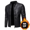 Ropa de motocicleta 2022 Otoño Moda Tendencia Abrigo Nuevo Cuello alto delgado Chaqueta de cuero de motocicleta Hombres PU Guapo Top M5XL Chaqueta de hombre x0803