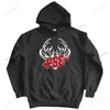 Herrtröjor herrar lyxbomull shubuzhi pullover pse jaktare bågskytte hoodie tyg kläder två sidor unisex hoody lös stil kappa kappa