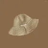 Szerokie brzegowe czapki koreańskie ręcznie robione słomkowe kapelusz dla kobiet japońskie małe świeżo świeżo shade -shade wiosna i letnie wycienia
