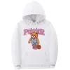 Herrtröjor tröjor inaka power hoodies roliga rosa basketbjörn mönster tryck hoodie män kvinnor premium tröjor överdimensionerade tröja med huva 230803