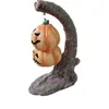 Party Maskers Halloween Decoratie Gloeiende Pompoenen Lantaarns Boom Ornament Opknoping Vleermuis Hars Ambachten Home Desktop 230802