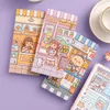 Adhesive Stickers Small mochi highvalue hand account sticker material full set of children's cute girl heart portable cane ins wind notebook 230803