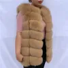 Giacche da donna Gilet di pelliccia naturale Cappotto da donna autunno inverno caldo realizzato in vero vero ves genuino da donna 230803