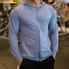 Herren Hoodies Sweatshirts Kamb Kapuze Outdoor Schnelle trockene Angelmäntel für Männer Sonnenschutzkleidung Laufschutz Langarm Themd 230802