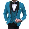 Men's Suits Tailor Made 3 Pieces Men Slim Fit Elegant Classic Formal Groomsmen Bridegroom Wedding Suit Blazer Vest Pants Costume Homme