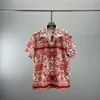 Mens Fashion Flower Tiger Print Shirts Casual Button Down Short Sleeve Hawaiian Shirt Suits Summer Beach Designer Dress Shirts AS33