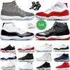 2024 size 13 Jumpman 11 11s Basketball Shoes Men Women Shoes Cherry 72-10 Low Cool Grey 25th Anniversary Bred Metallic Silver Pure Violet Mens Trainers Sport Sneakers