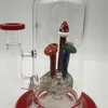 12Inch glas bong svamp perc rigg vattenpipa vatten rör rökrör dab rigg indisk färg