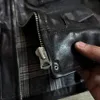 Herrenjacken Tailor Brando Uncoated Batik Cowhide FourPocket Short Safari Jacket TALON Zipper American Vintage Leather 230802