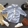 Kids Shirts Spring Autumn Fashion Baby Boys Shirt Children Boy Long Sleeve Clothing Casual Tops 1 10 Y 230802