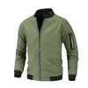 Men's Jackets 2023 Autumn Versatile Baseball Uniform Coat Casual Sports Stand Collar Short Top High End Workwear Jacket