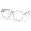Occhiali da sole in lega di marca designer classici occhiali a specchio ottico montatura da lettura occhiali da vista di lusso per computer di qualità 0IMN