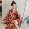 Ethnische Kleidung Traditionelle japanische Kimonos Yukata Kimono Strickjacke Weibliche Pyjamas Kostüm Geisha Kleid Haori Obi FF2211