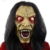 Maski imprezowe przerażające maska ​​czarownicy Halloween Cosplay Prank HEAUNGED HOUSE Dress Up Horror rekwizyty L230803