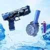 Gun Toys Pistola ad acqua elettrica a fuoco continuo completamente automatica Pistola ad acqua per bambini estiva Grande capacità Piscina estiva Giocattolo per regali Giocattoli 230802